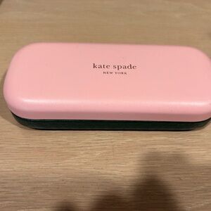 Kate Spade Pink and Black Glasses Case